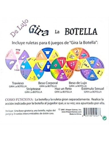 JUEGO ERÓTICO GIRA LA BOTELLA